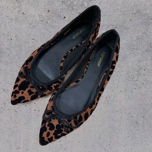 Topshop ballerina flats in leopard.